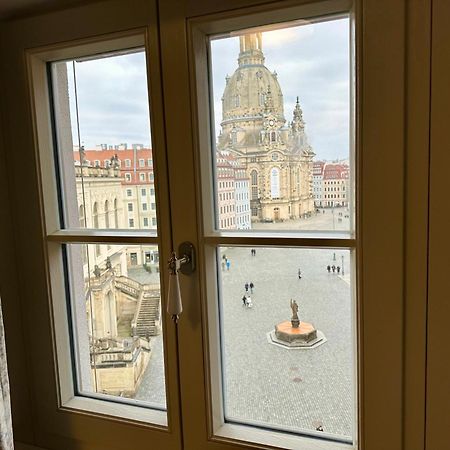Exklusives Luxusapartment mit einmaligem Blick zur Frauenkirche - Parkplatz kostenfrei Dresden Exterior foto